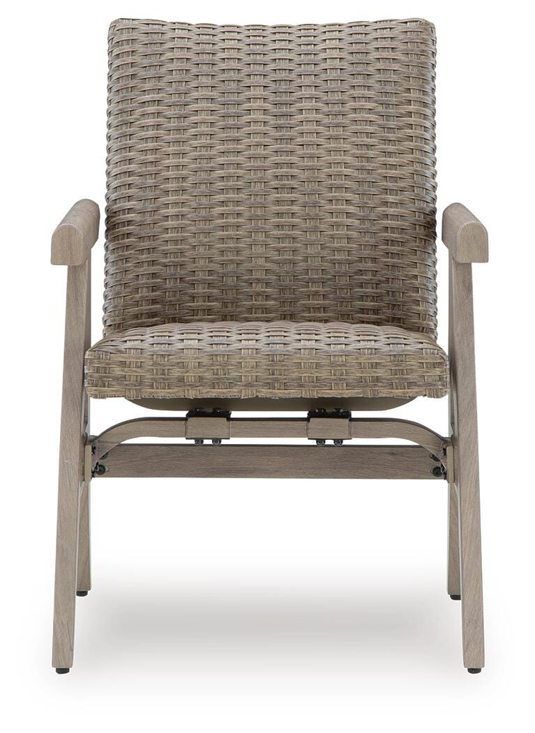 Cliff Trails Beige Outdoor Rocking Arm Chair (Set of 2) - PCP690-602A