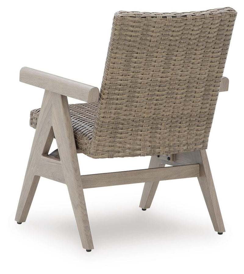 Cliff Trails Beige Outdoor Rocking Arm Chair (Set of 2) - PCP690-602A