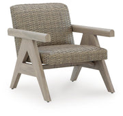 Cliff Trails Beige Outdoor Rocking Lounge Chair - PCP690-821