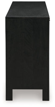 Cliffiings Black/Natural Accent Cabinet - A4000575
