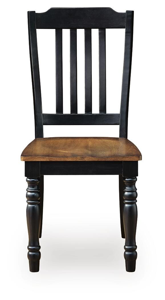 Clorazi Black/Brown Dining Chair, Set of 2 - PCD619-01