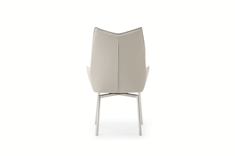 Cloud Table With 1218 Swivel Grey Chairs Set - DMV Furniture