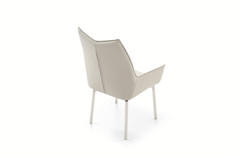 Cloud Table With 1218 Swivel Grey Chairs Set - DMV Furniture