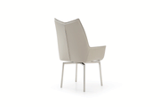 Cloud Table With 1218 Swivel Grey Chairs Set - DMV Furniture