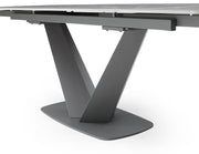 Cloud Table with 1218 swivel grey taupe chairs SET - p13219