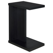 Clower Engineered Wood C-Shaped Sofa Side Table Black - 930276