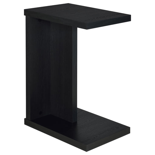 Clower Engineered Wood C-Shaped Sofa Side Table Black - 930276