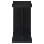 Clower Engineered Wood C-Shaped Sofa Side Table Black - 930276
