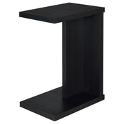 Clower Engineered Wood C-Shaped Sofa Side Table Black - 930276