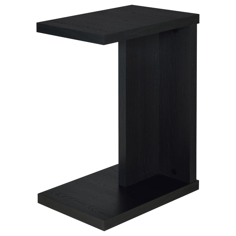 Clower Engineered Wood C-Shaped Sofa Side Table Black - 930276