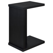 Clower Engineered Wood C-Shaped Sofa Side Table Black - 930276
