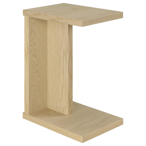 Clower Engineered Wood C-Shaped Sofa Side Table Light Oak - 930275
