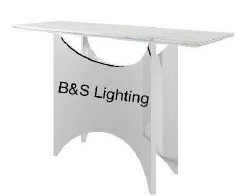 CN2002C 51 X 15 X 31 - SILVER STAINLESS STEEL  + MARBLE CONSOLE - 210000007353