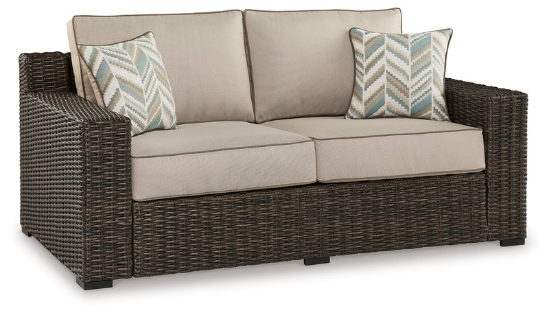 Coastline Bay Outdoor Loveseat with Cushion - P784-835