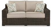Coastline Bay Outdoor Loveseat with Cushion - P784-835