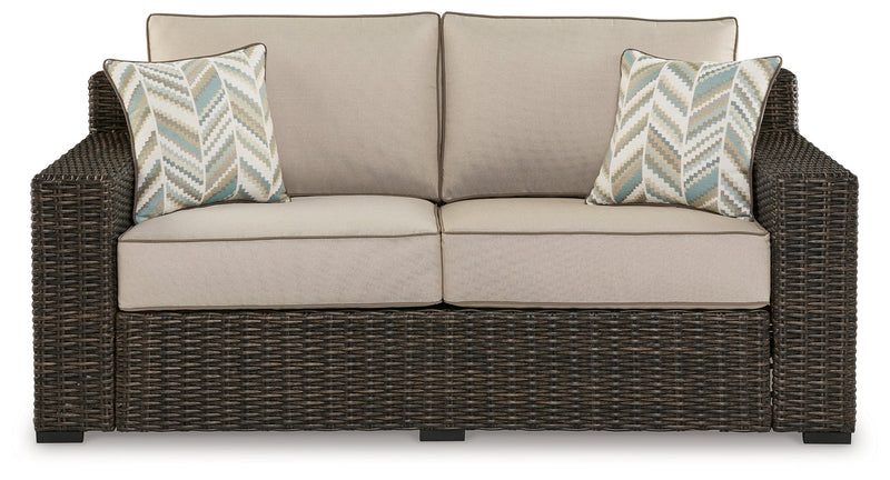 Coastline Bay Outdoor Loveseat with Cushion - P784-835