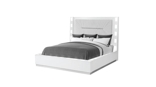 Coco Queen Bed Milky White - Coco Queen Bed Milky White
