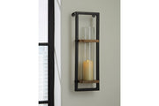 Colburn Natural/Black Wall Sconce - DMV FurnitureSconce