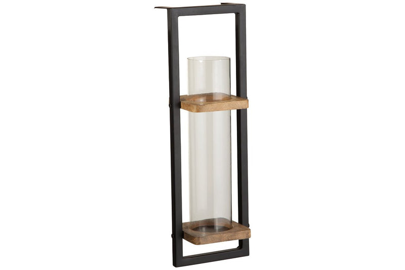Colburn Natural/Black Wall Sconce - DMV FurnitureSconce
