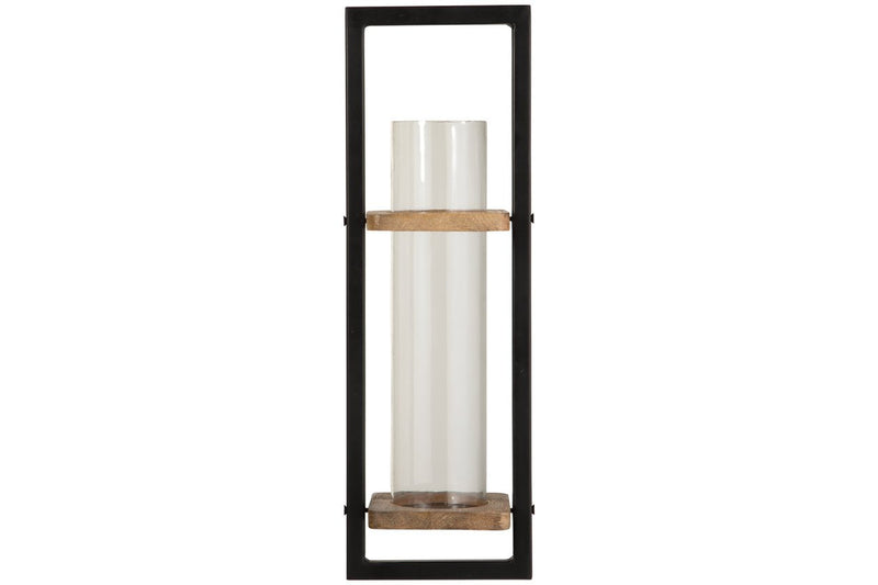 Colburn Natural/Black Wall Sconce - DMV FurnitureSconce