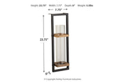 Colburn Natural/Black Wall Sconce - DMV FurnitureSconce
