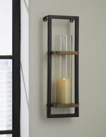 Colburn Natural/Black Wall Sconce - DMV FurnitureSconce