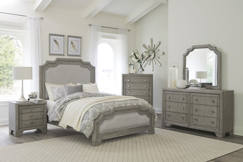 Colchester Gray Upholstered Panel Bedroom Set - DMV FurnitureBedroom Set