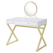 Coleen Vanity Desk W/Mirror & Jewelry Tray - AC00667