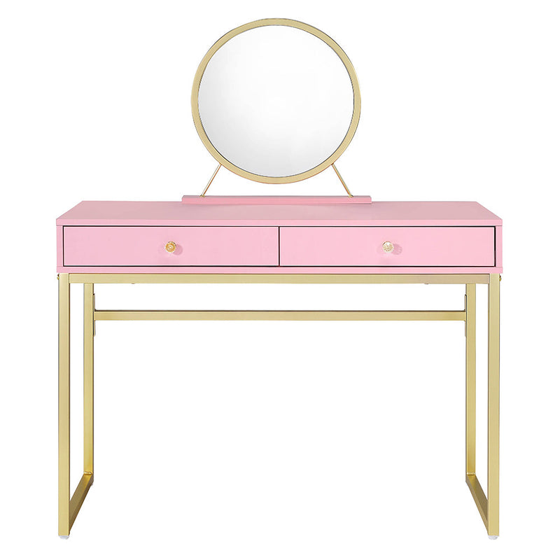 Coleen Vanity Desk W/Mirror & Jewelry Tray - AC00668