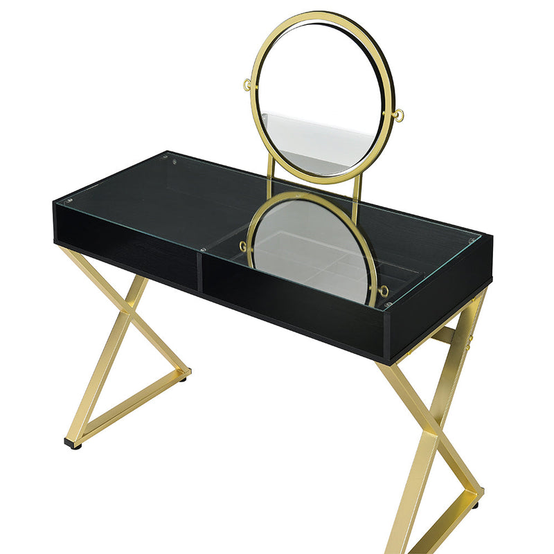 Coleen Vanity Desk W/Mirror & Jewelry Tray - AC00669