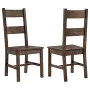 Coleman Dining Side Chair Rustic Golden Brown (Set of 2) - 107042