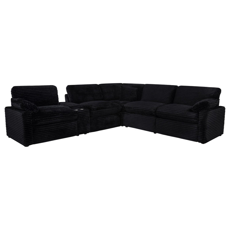 Collins 6-piece Modular Power Reclining Sectional Black - 610360P-SET