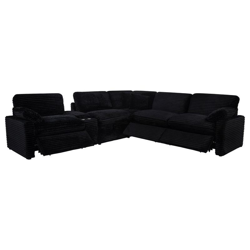 Collins 6-piece Modular Power Reclining Sectional Black - 610360P-SET