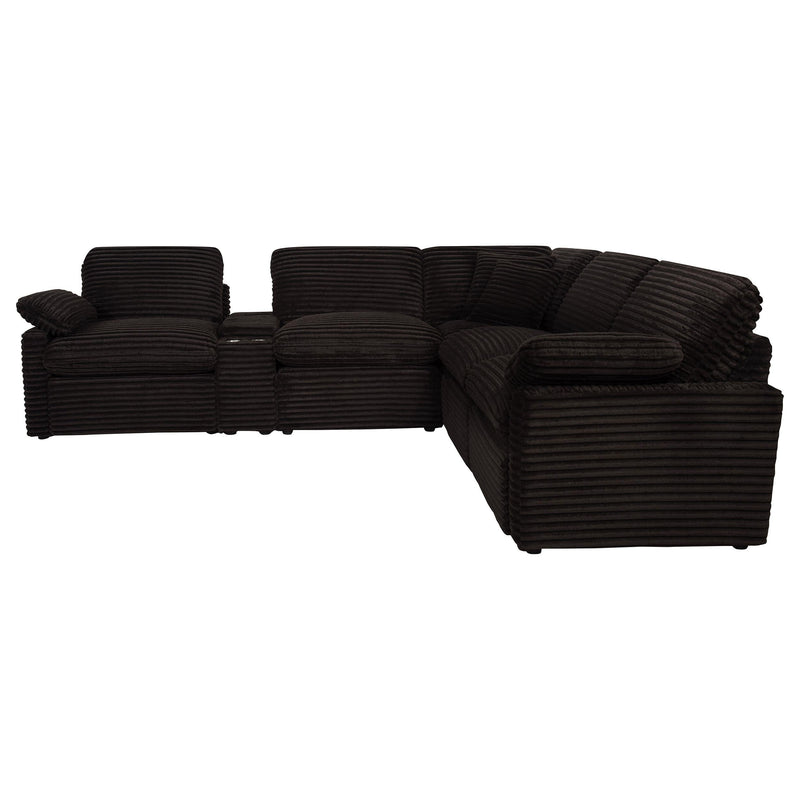 Collins 6-piece Modular Power Reclining Sectional Chocolate Brown - 610350P-SET