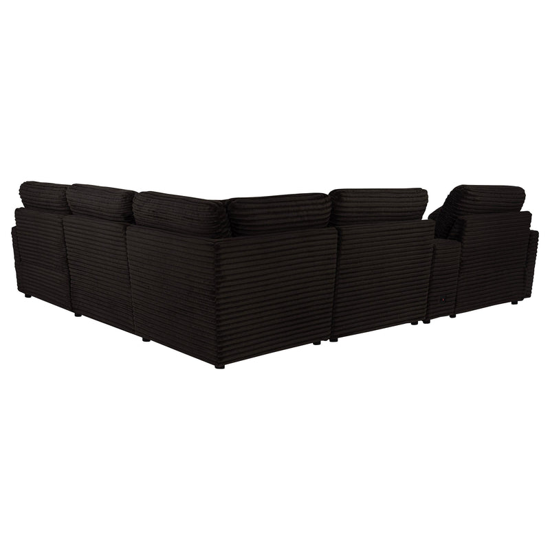 Collins 6-piece Modular Power Reclining Sectional Chocolate Brown - 610350P-SET
