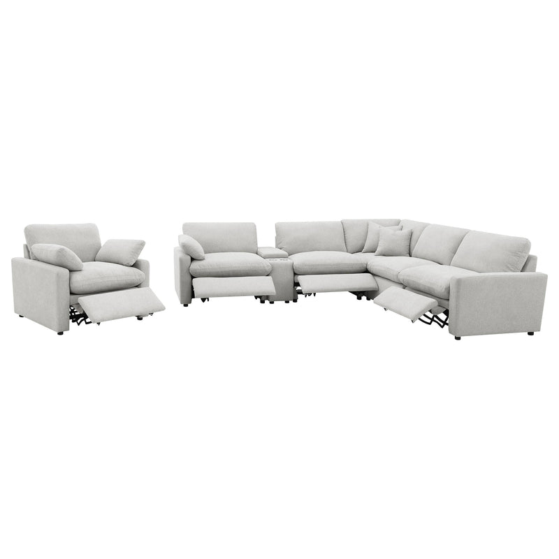 Collins 6-piece Modular Power Reclining Sectional Grey - 609560P-SET