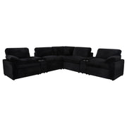 Collins 7-piece Modular Power Reclining Sectional Black - 610360P-SETA