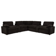 Collins 7-piece Modular Power Reclining Sectional Chocolate Brown - 610350P-SETA