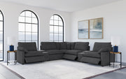Collins 7-piece Modular Power Reclining Sectional Dark Grey - 609530P-SETA