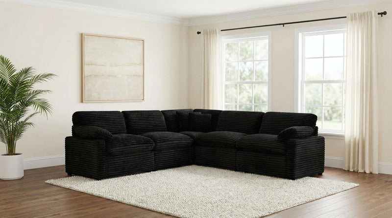 Collins Modular Armless Chair Black - 610360AC