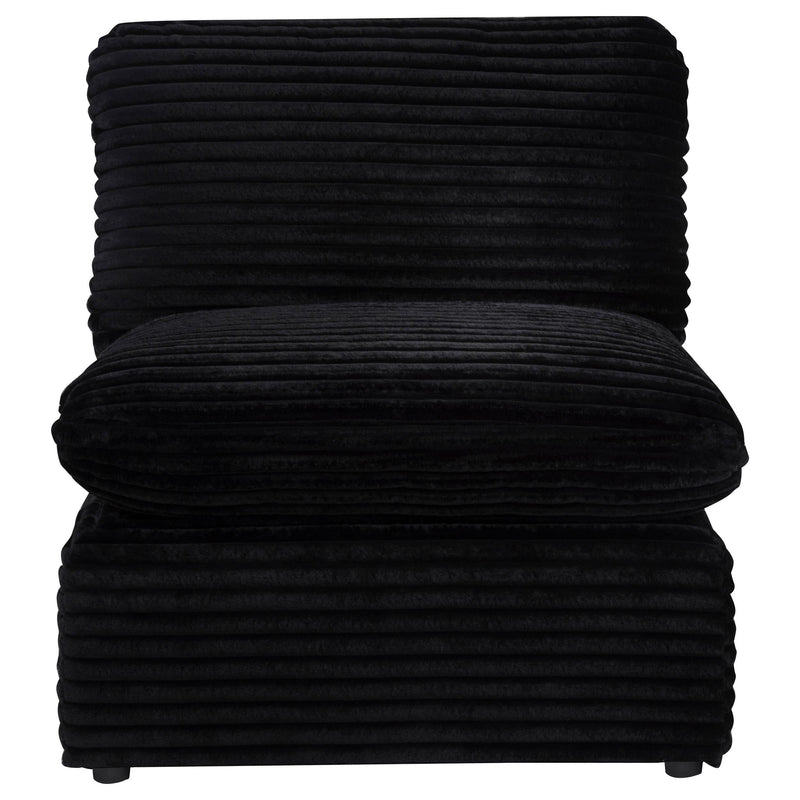 Collins Modular Armless Chair Black - 610360AC