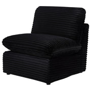 Collins Modular Armless Chair Black - 610360AC
