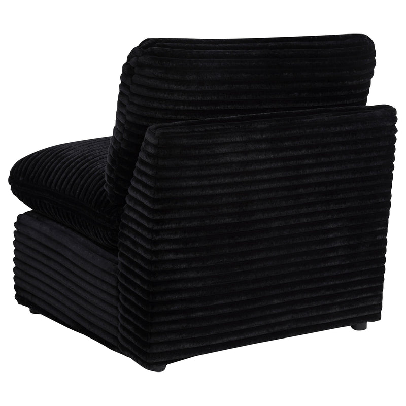 Collins Modular Armless Chair Black - 610360AC