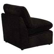 Collins Modular Armless Chair Chocolate Brown - 610350AC