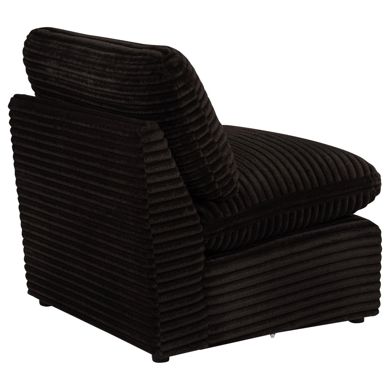 Collins Modular Armless Chair Chocolate Brown - 610350AC