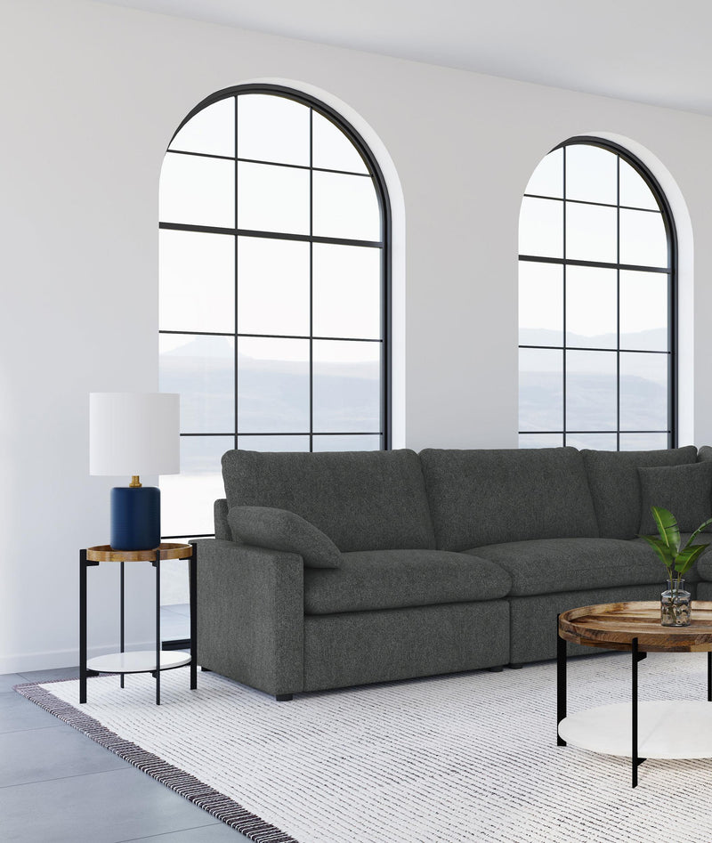 Collins Modular Armless Chair Dark Grey - 609530AC