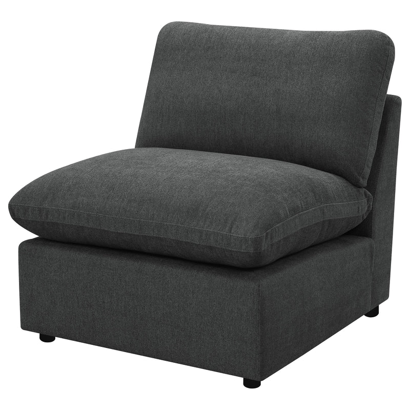 Collins Modular Armless Chair Dark Grey - 609530AC