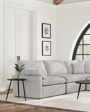 Collins Modular Armless Chair Grey - 609560AC