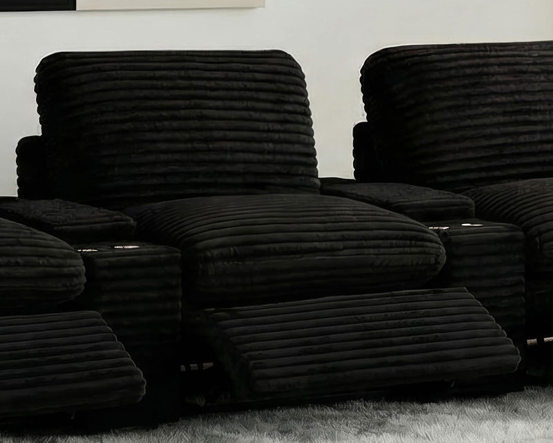 Collins Modular Power Armless Recliner Black - 610360ARP