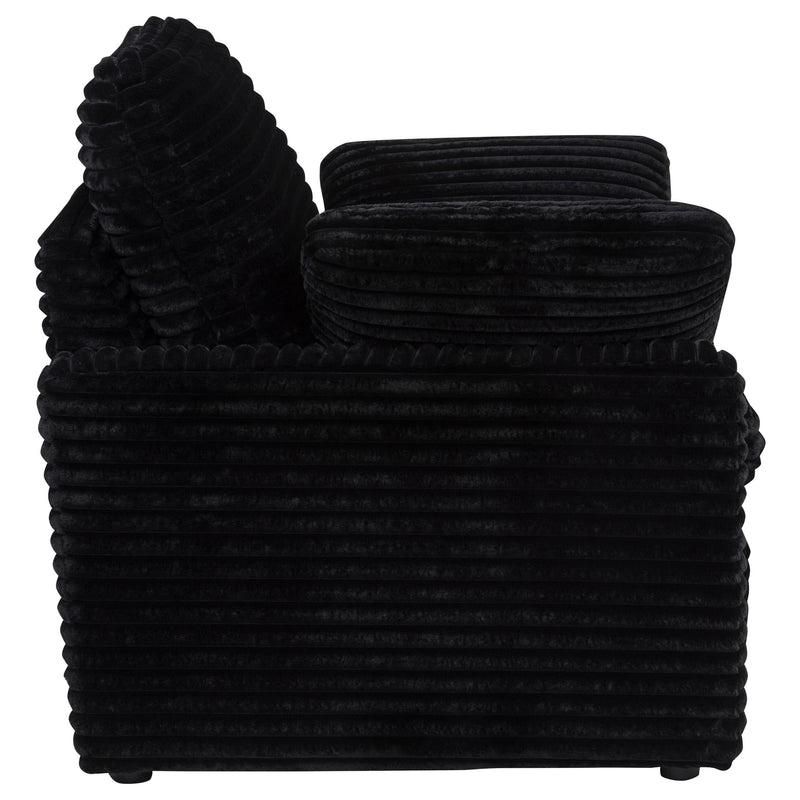 Collins Upholstered Power Recliner Chair Black - 610363P